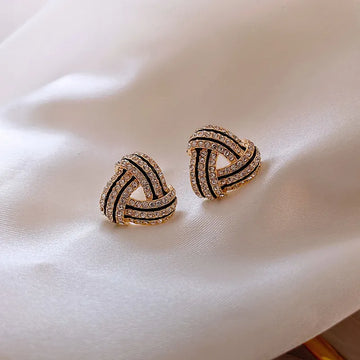 Zircon Triangle Ear Studs