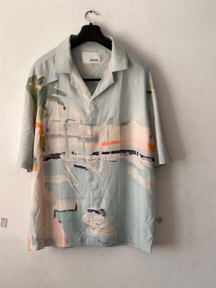 Zara Inspired Printed Collar 100% Viscose 14
